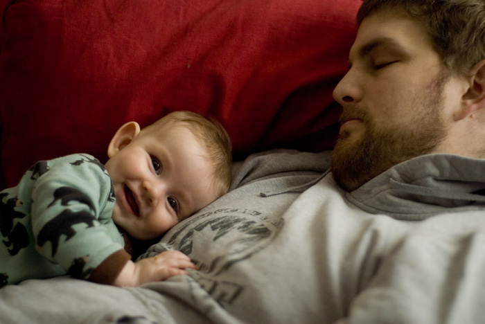 Avery May and her papa