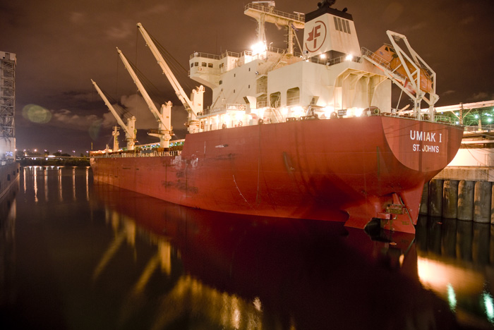 Ships in the harbour